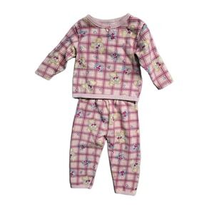 Pro Sport Baby Girls  Sweatshirt Pants Set 24 Months  Pink Teddy Bears
